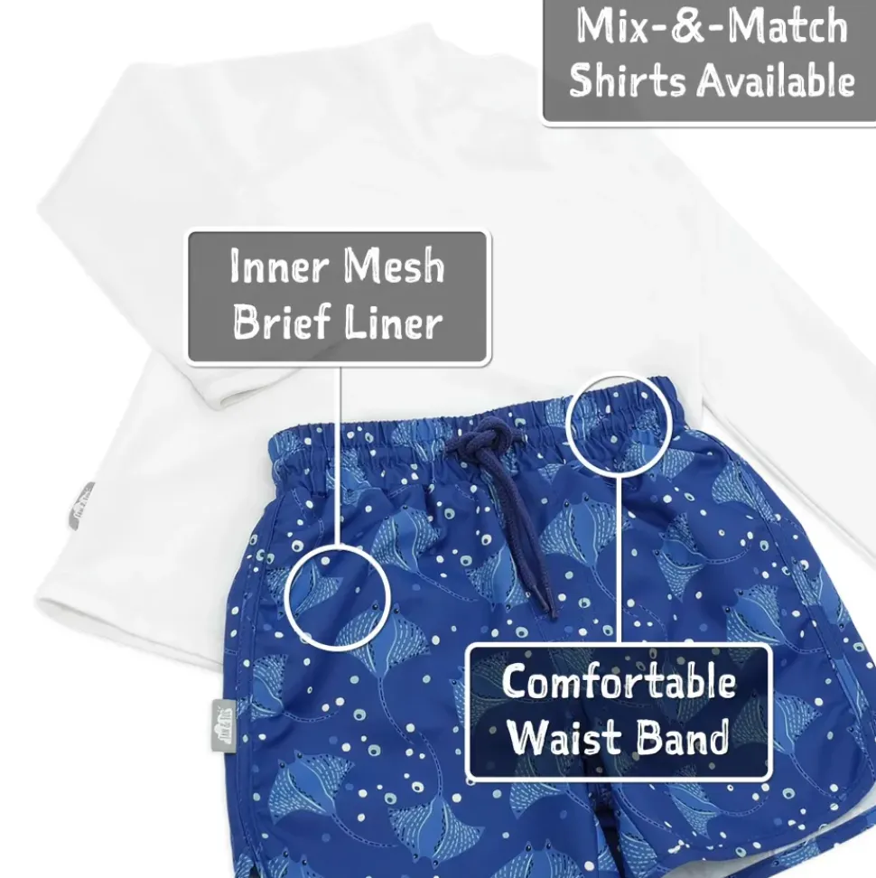 Kids UV Swim Shorts | Manta Ray