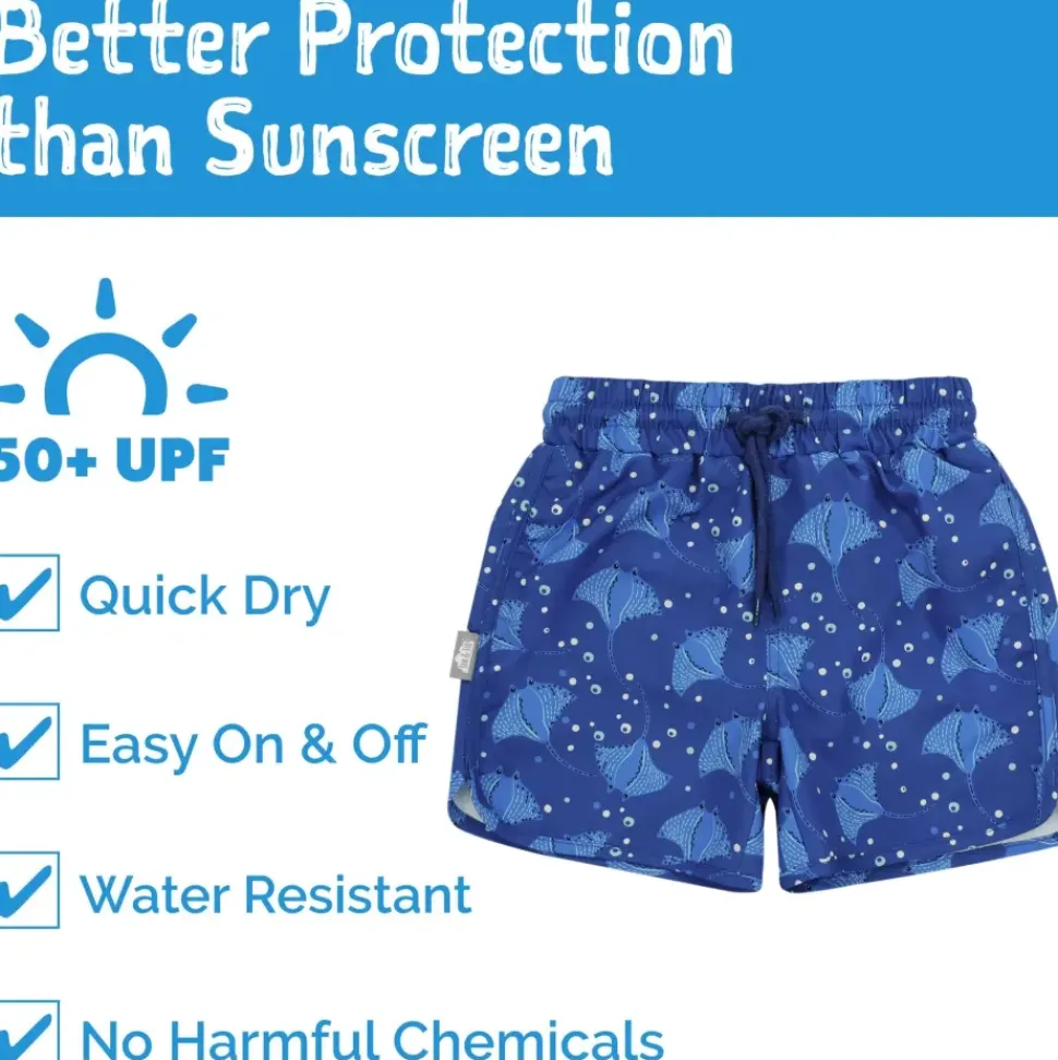 Kids UV Swim Shorts | Manta Ray