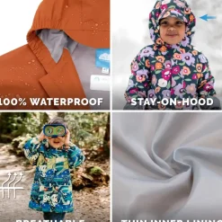 Kids Waterproof Shell Jacket - Lavender