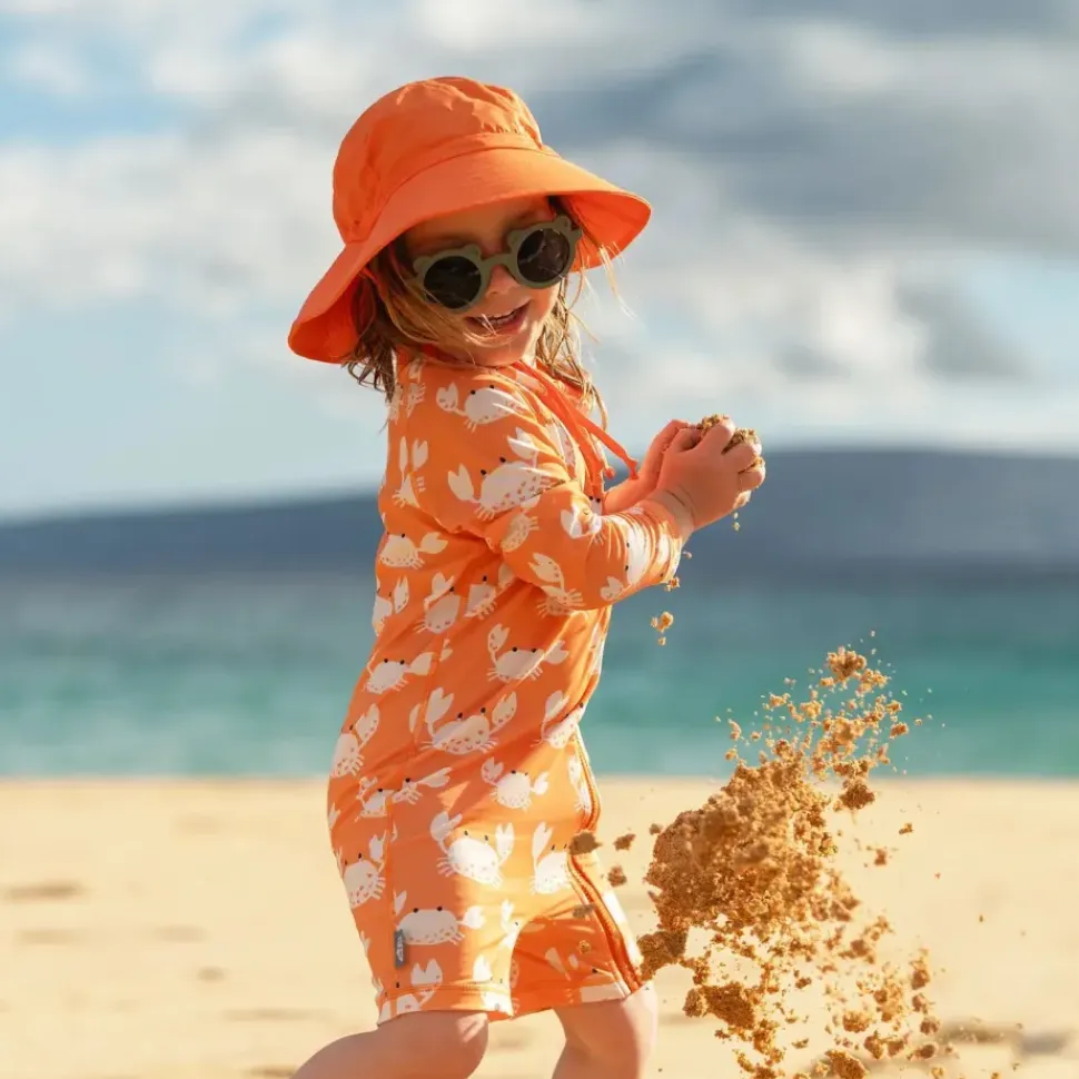 Kids Water Repellent Bucket Hat | Bright Orange