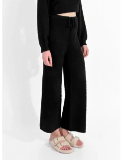 Knit Loungewear Pants - Black