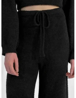 Knit Loungewear Pants - Black