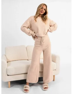 Knit Loungewear Pants - Offwhite