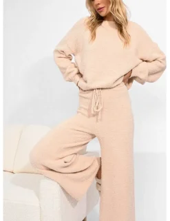 Knit Loungewear Pants - Offwhite