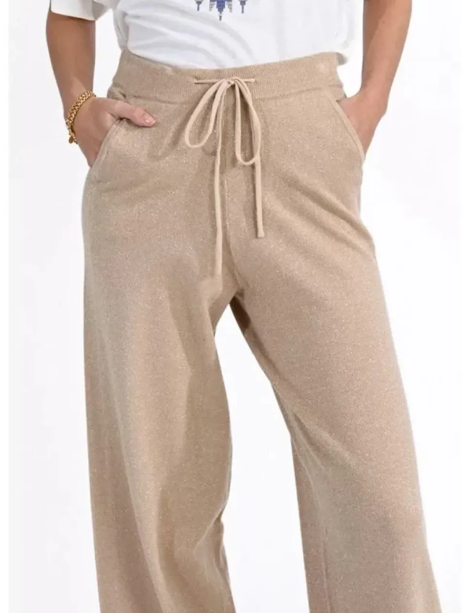 Knitted Pants with Lurex