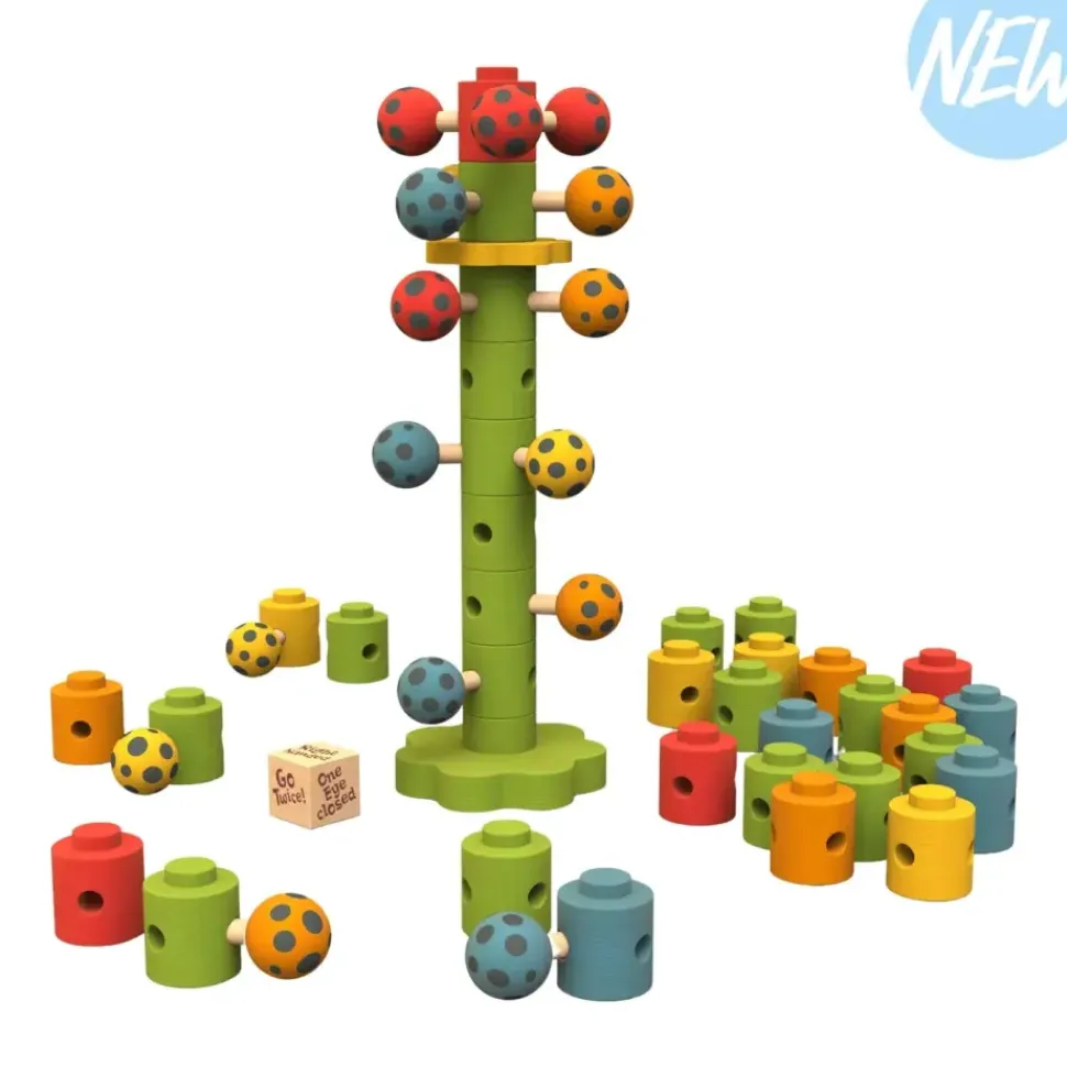 Ladybug Flower Tower Game