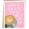 Latte Heart Love Card