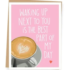 Latte Heart Love Card
