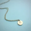 Letter Disc Necklace