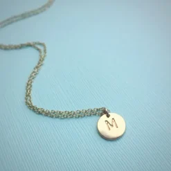 Letter Disc Necklace