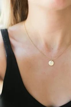 Letter Disc Necklace