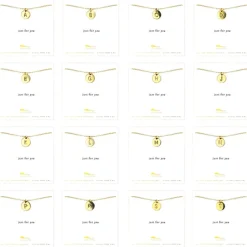 Letter Disc Necklace