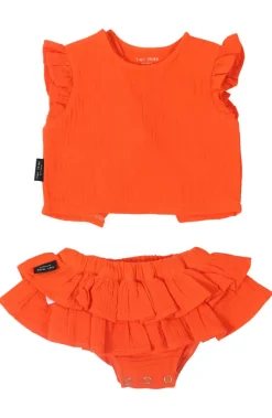 Linen Ruffle Set