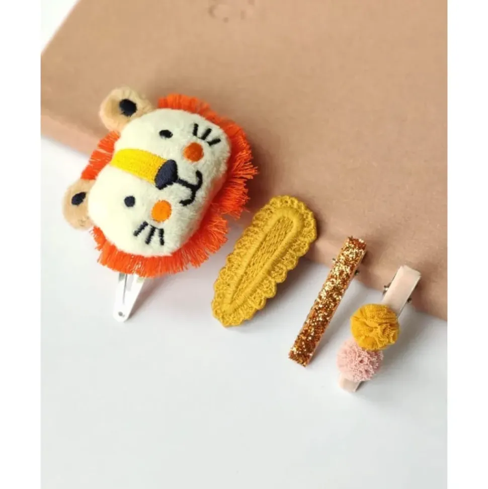 Little Brave One Hair Clip Set (set of four)