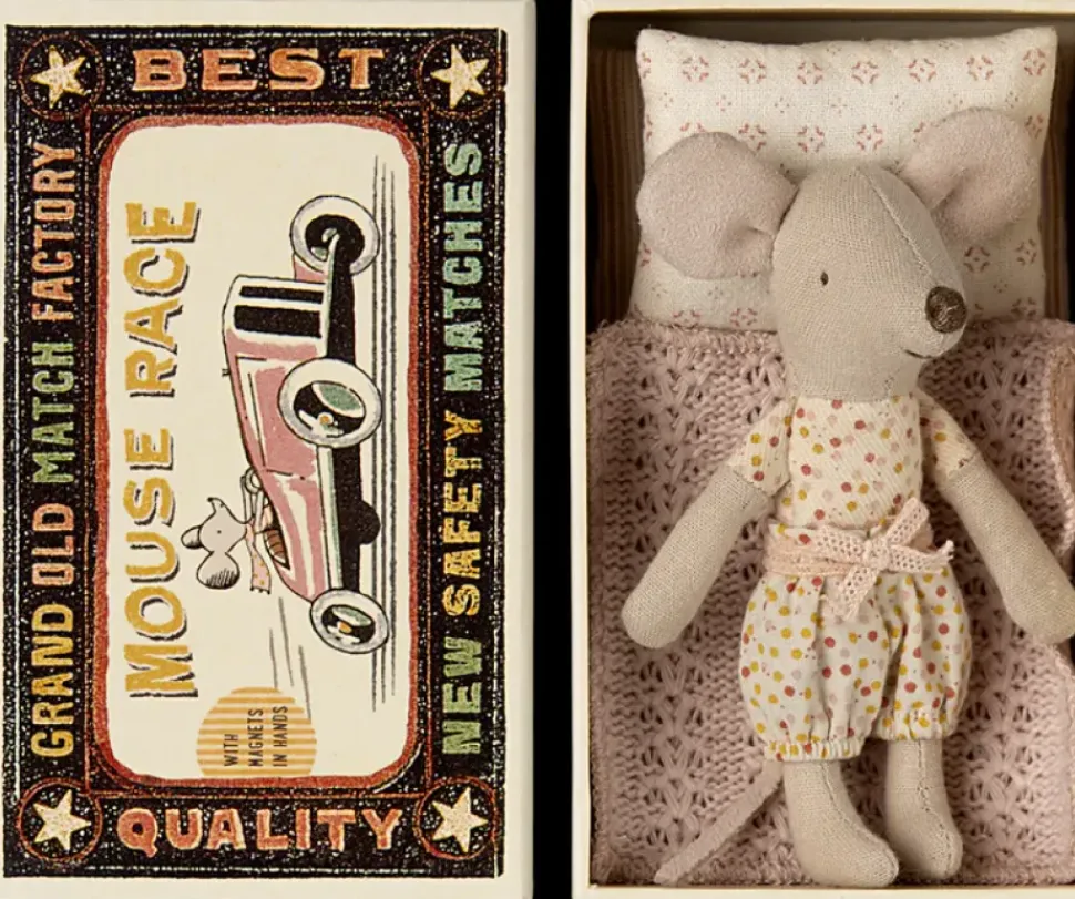 Little Sister Mouse in Matchbox