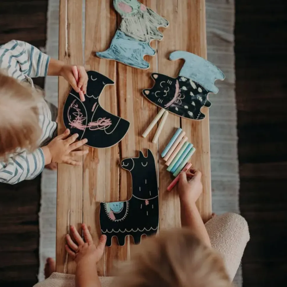 Llama Shaped Chalk Board / with Chalk