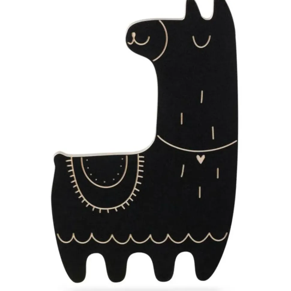 Llama Shaped Chalk Board / with Chalk