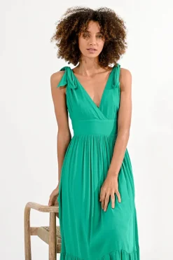 Long Dress with Knotted Straps