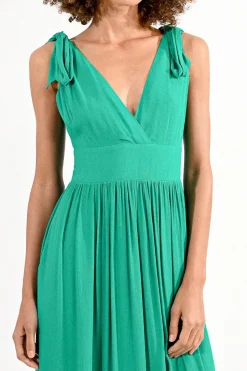 Long Dress with Knotted Straps