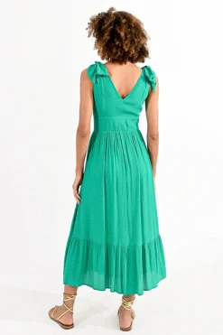Long Dress with Knotted Straps
