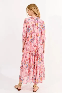 Long Floral Print Dress