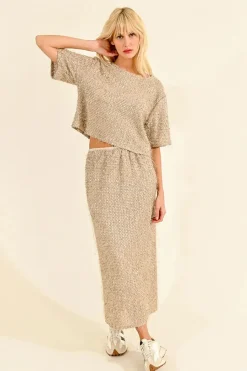 Long Sequin Skirt