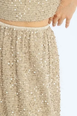 Long Sequin Skirt
