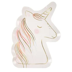Magical Unicorn Plates (x8)