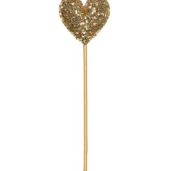 Magic Wand - Gold Sequin Heart
