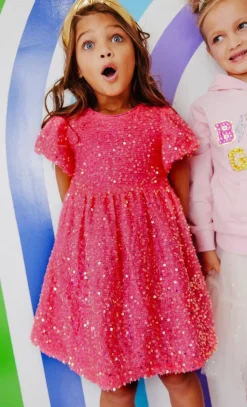 Margot Sequin Velour Dress