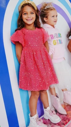 Margot Sequin Velour Dress