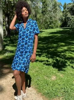 Marina Short Dress - Blue