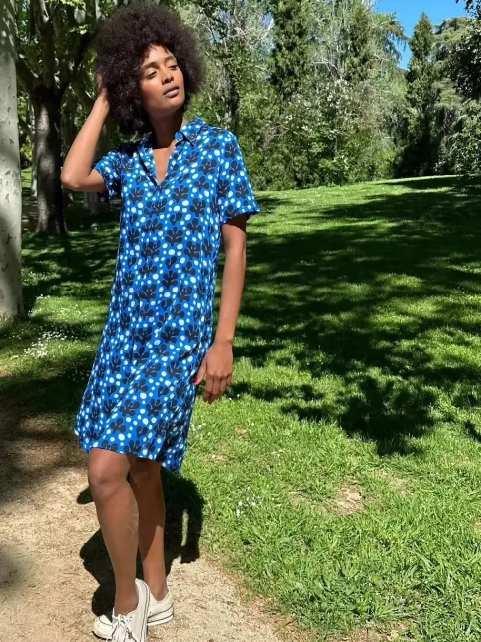 Marina Short Dress - Blue