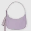 Medium Nylon Baggu Crescent Bag - Dusty Pink