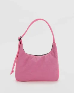 Mini Nylon Shoulder Bag - Azalea Pink