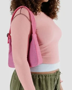 Mini Nylon Shoulder Bag - Azalea Pink