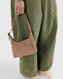Mini Nylon Shoulder Bag - Cocoa