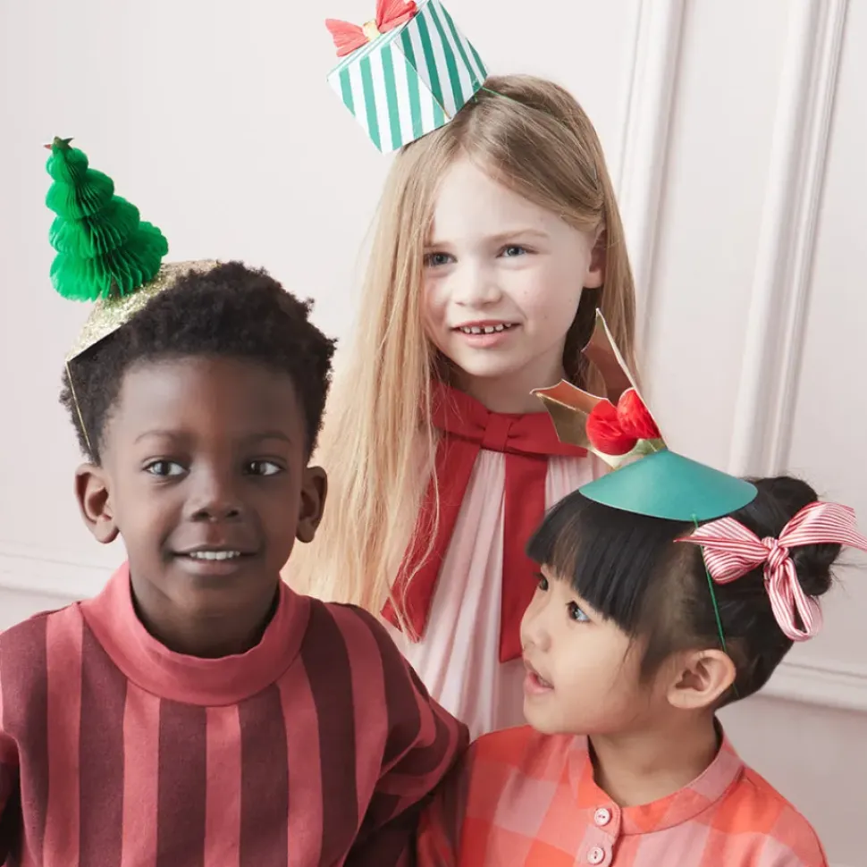 Mixed Christmas Party Hats (x 6)