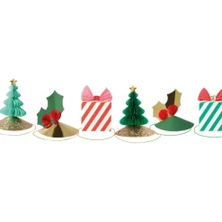 Mixed Christmas Party Hats (x 6)