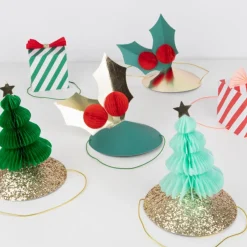 Mixed Christmas Party Hats (x 6)