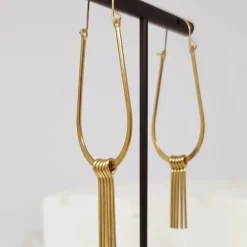 Modern Fringe Drop Earrings