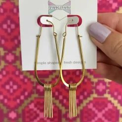 Modern Fringe Drop Earrings