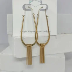 Modern Fringe Drop Earrings