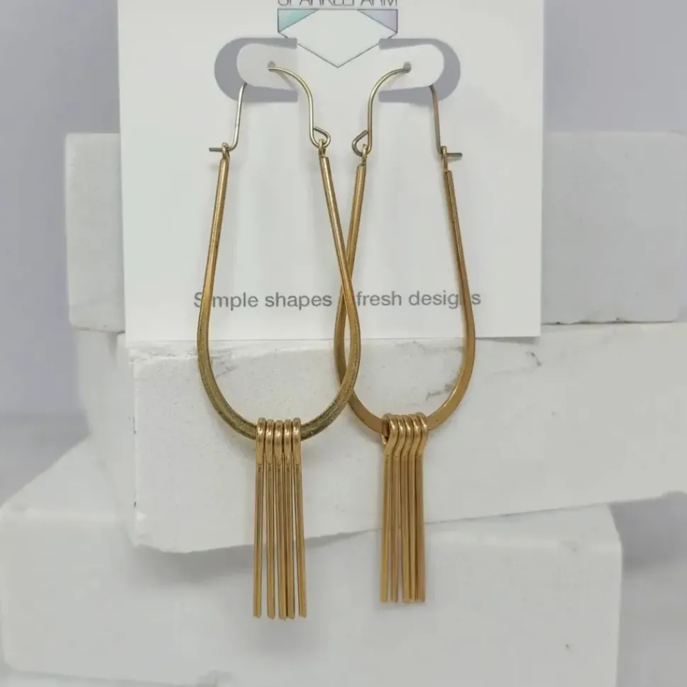 Modern Fringe Drop Earrings