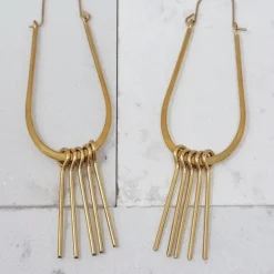 Modern Fringe Drop Earrings