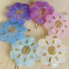 Mum Floral Iridescent Acetate Hair Clip (several colors)