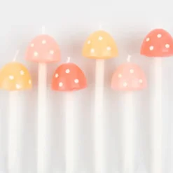 Mushroom Birthday Candles