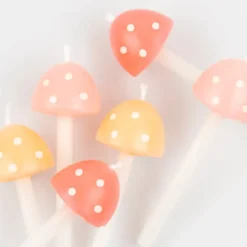 Mushroom Birthday Candles