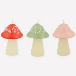Mushroom Candles - set of three