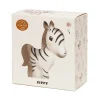 100% Natural Rubber Toy Zippy the Zebra